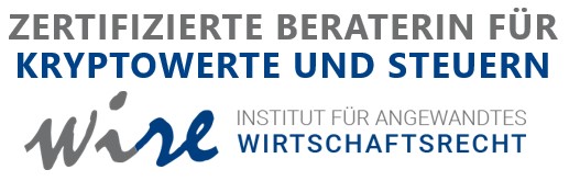 Zertifizierte Beraterin für Kryptowerte und Steuern